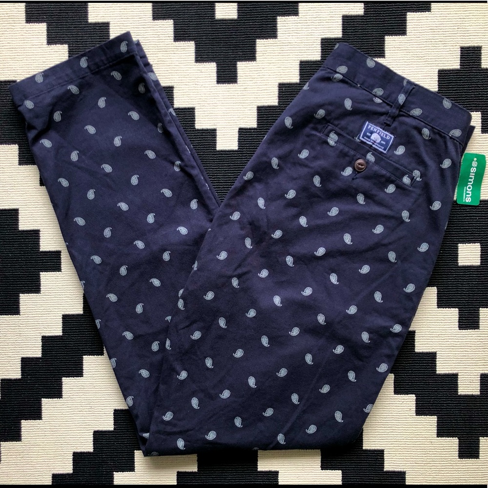 Penfield formal dress pants straight leg patterned